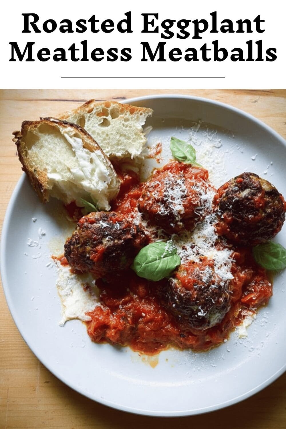 Roasted Eggplant Meatless Meatballs