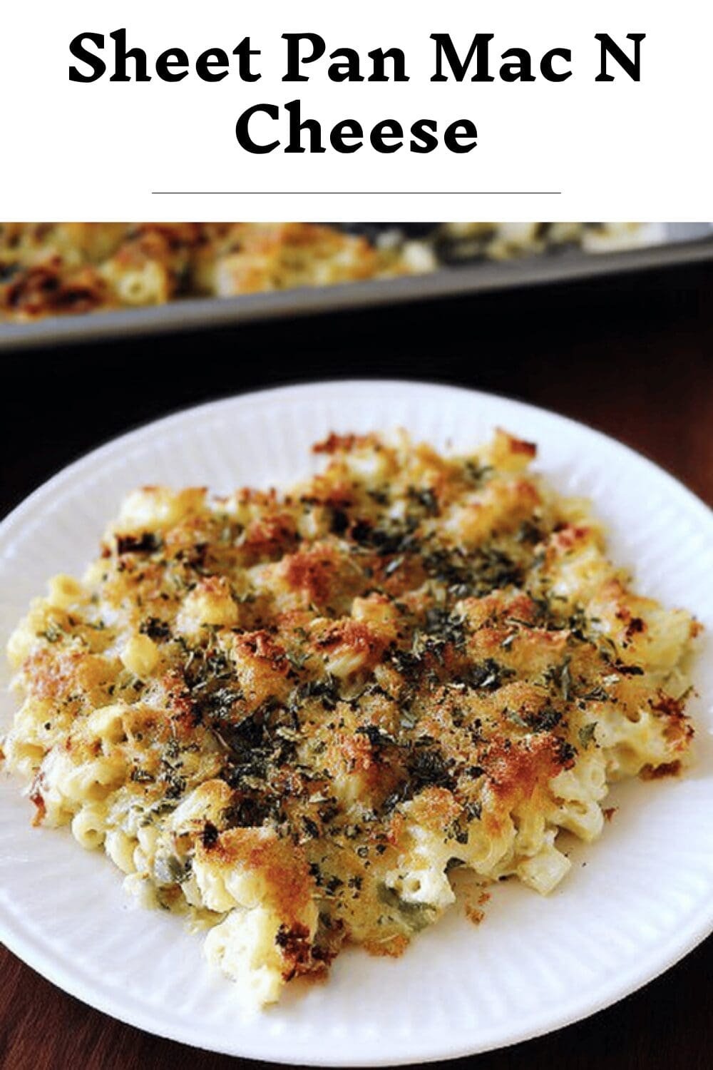 Sheet Pan Mac N Cheese