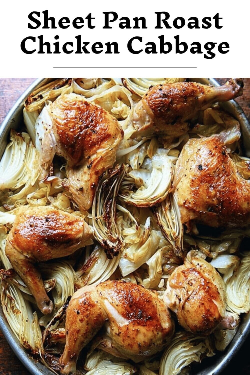 Sheet Pan Roast Chicken Cabbage
