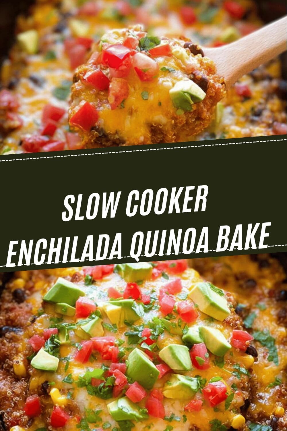 Slow Cooker Enchilada Quinoa Bake