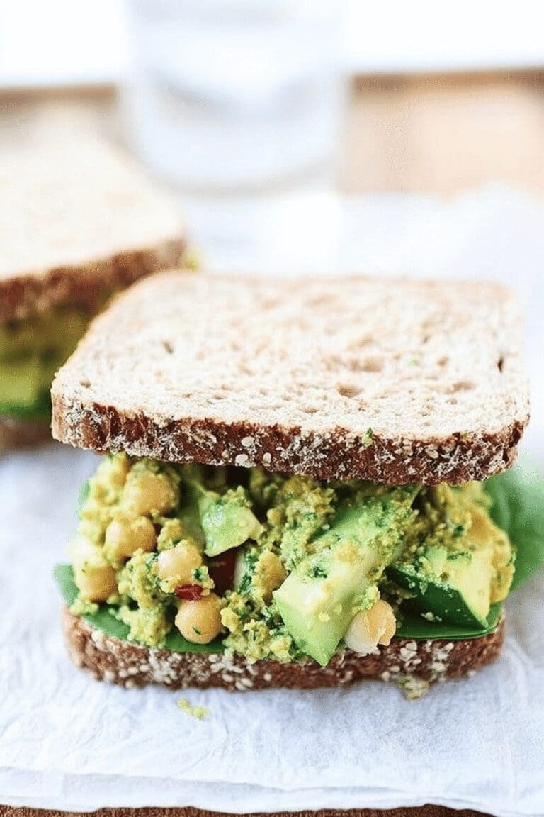 Smashed Chickpea Avocado Pesto Salad Sandwich 81.Png