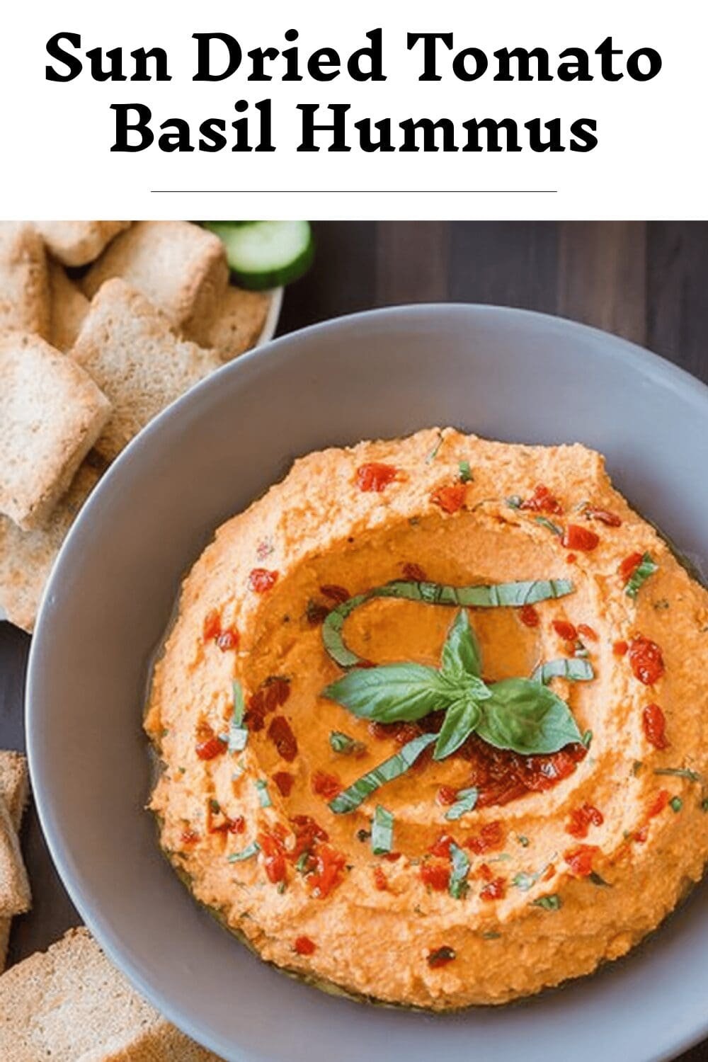 Sun Dried Tomato Basil Hummus