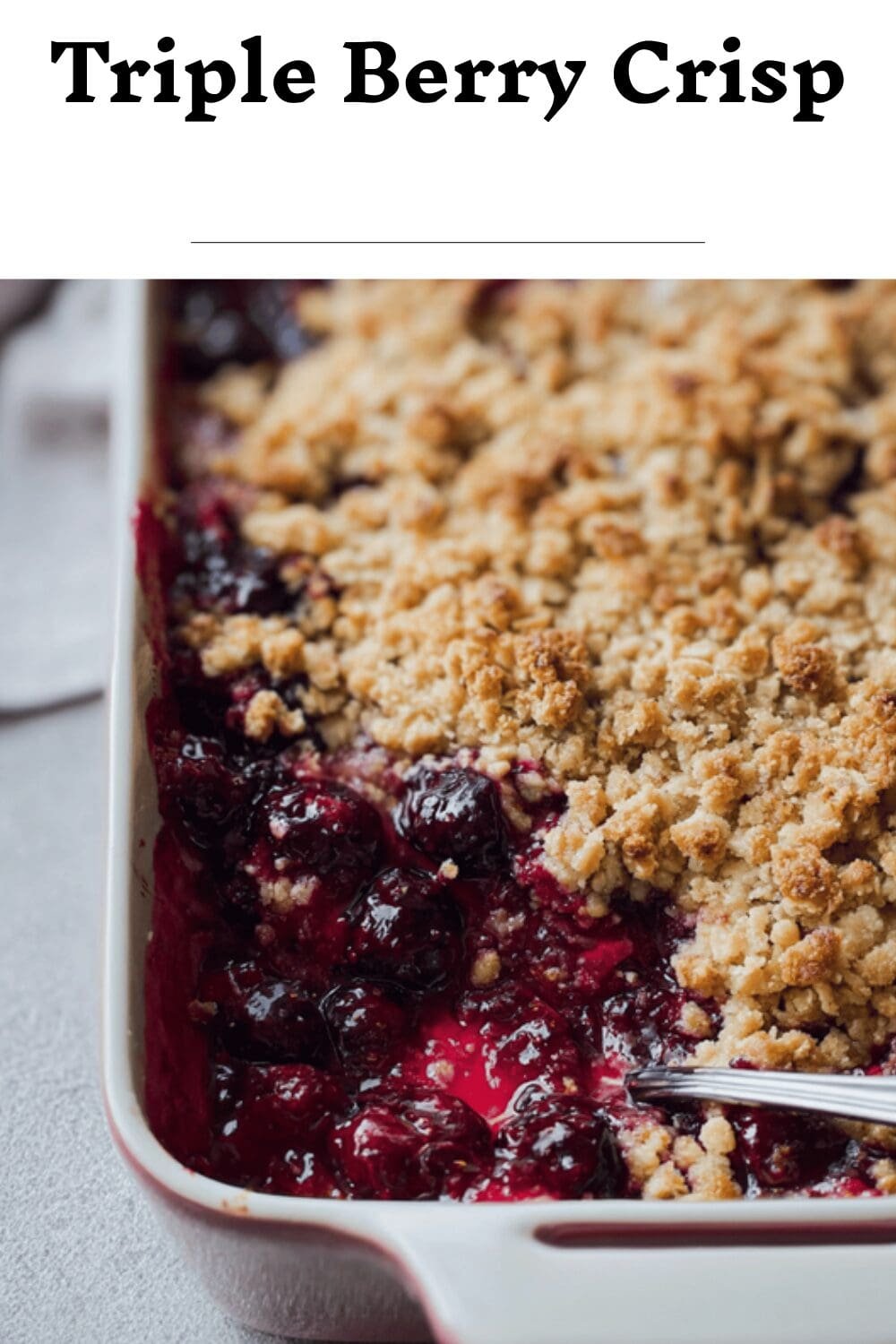 Triple Berry Crisp