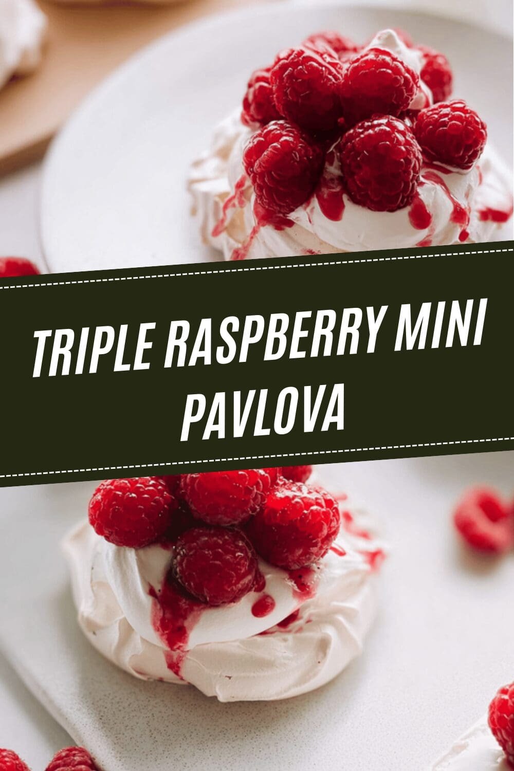 Triple Raspberry Mini Pavlova