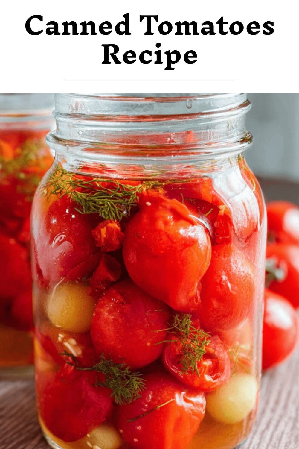 Canned Tomatoes Recipe