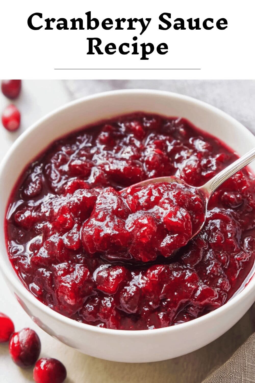 Cranberry Sauce Recipe