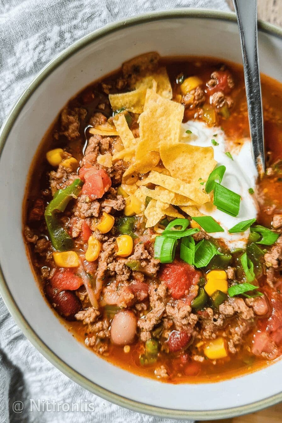 Easy Taco Soup Recipe