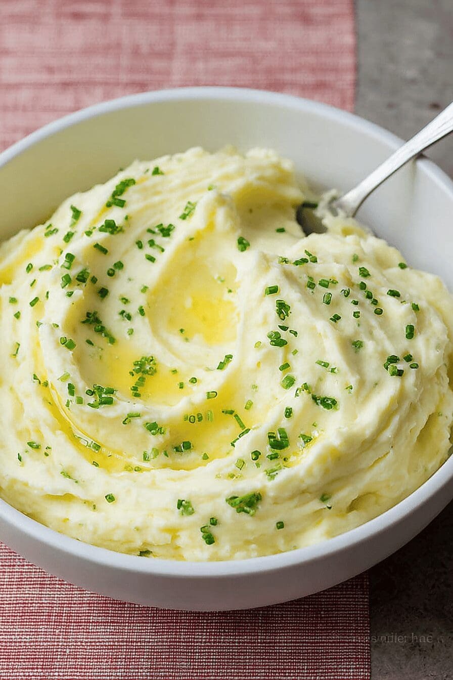 Garlic And Chive Mashed Potatoes