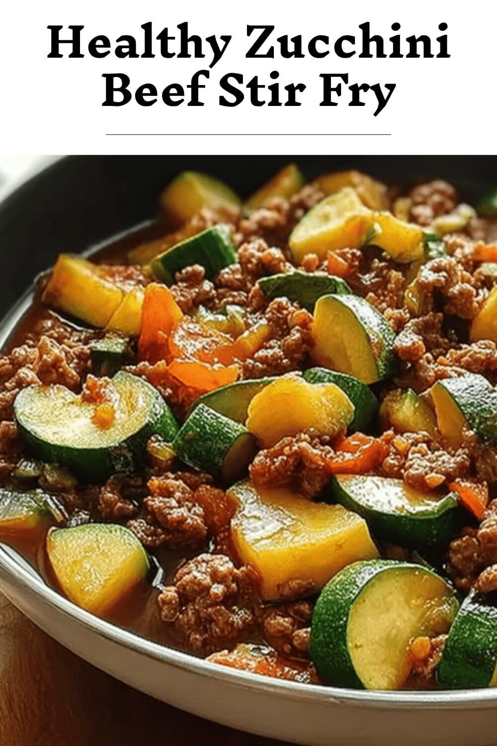 Healthy Zucchini Beef Stir Fry