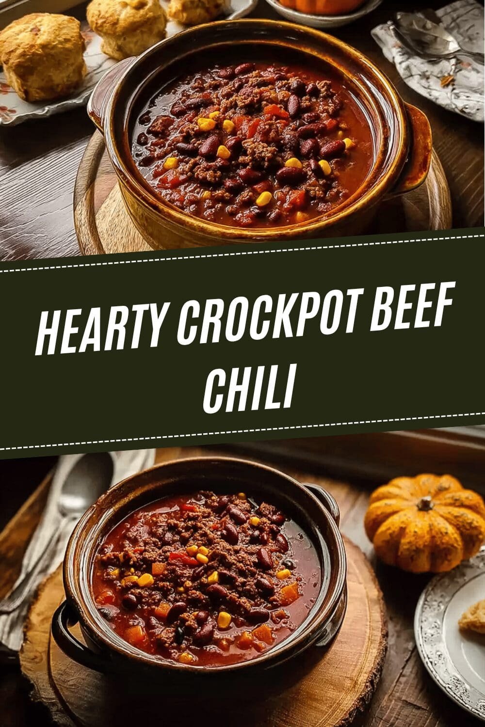 Hearty Crockpot Beef Chili