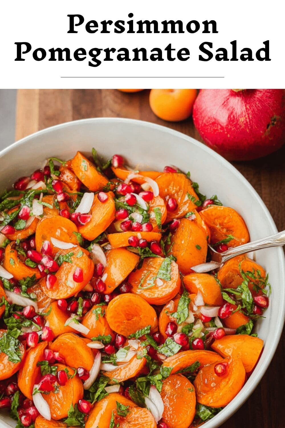 Persimmon Pomegranate Salad