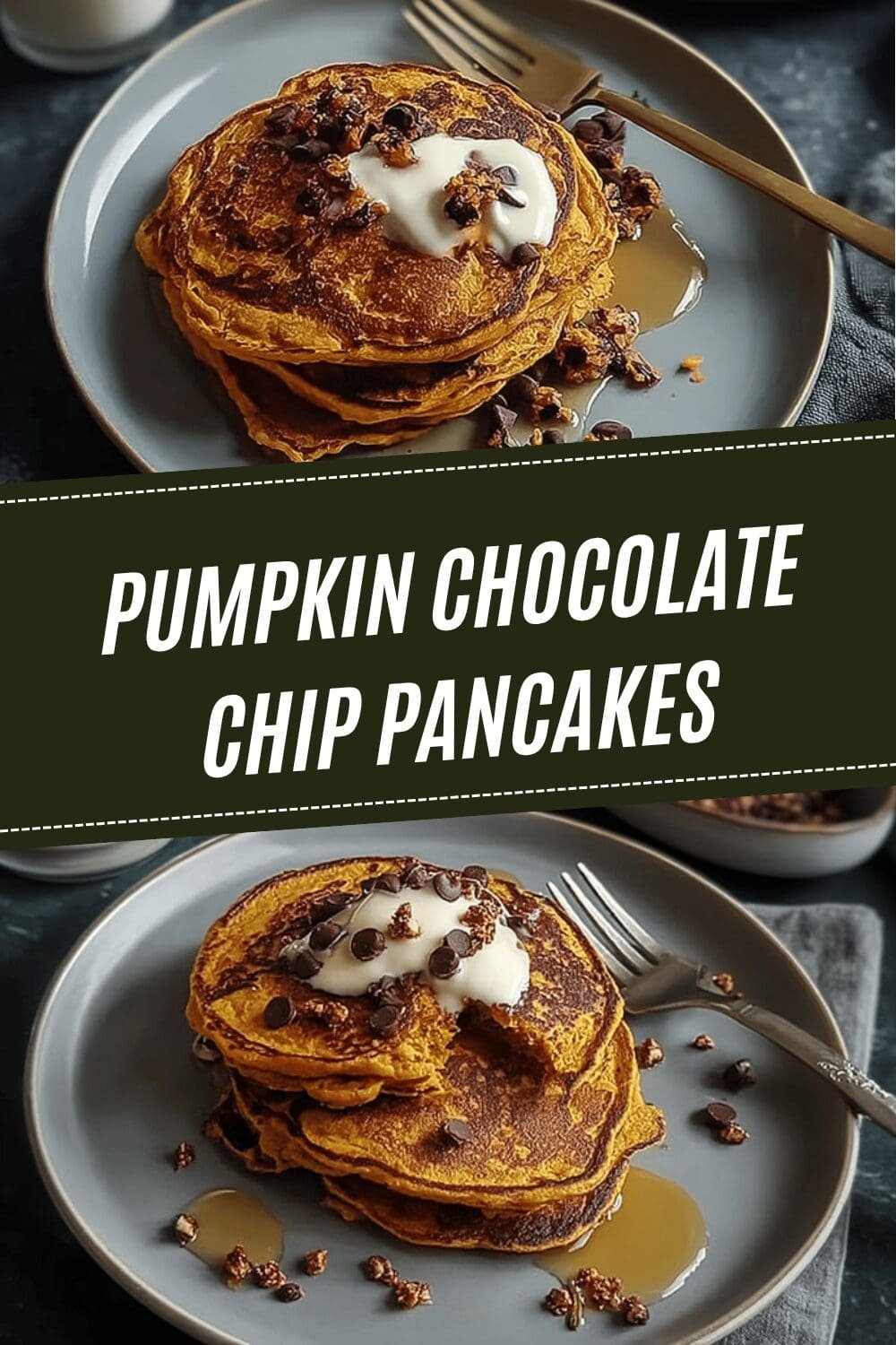 Pumpkin Chocolate Chip Pancakes