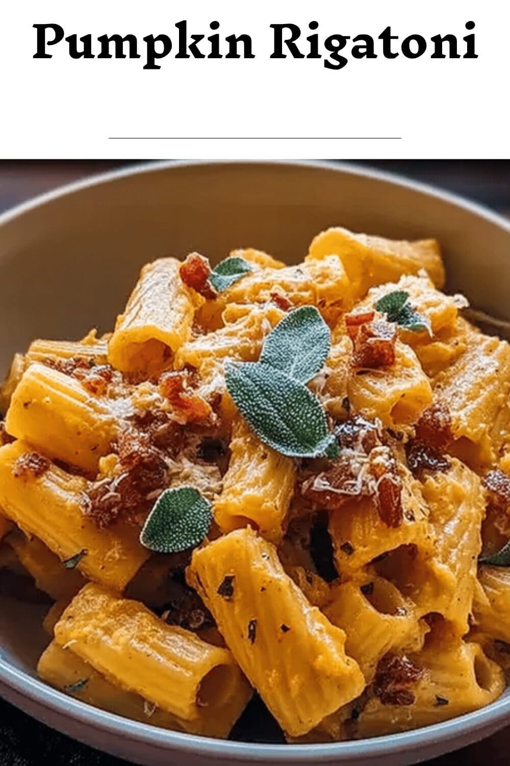 Pumpkin Rigatoni With Rosemary And Crunchy Walnut Topping 7 Pumpkin Rigatoni