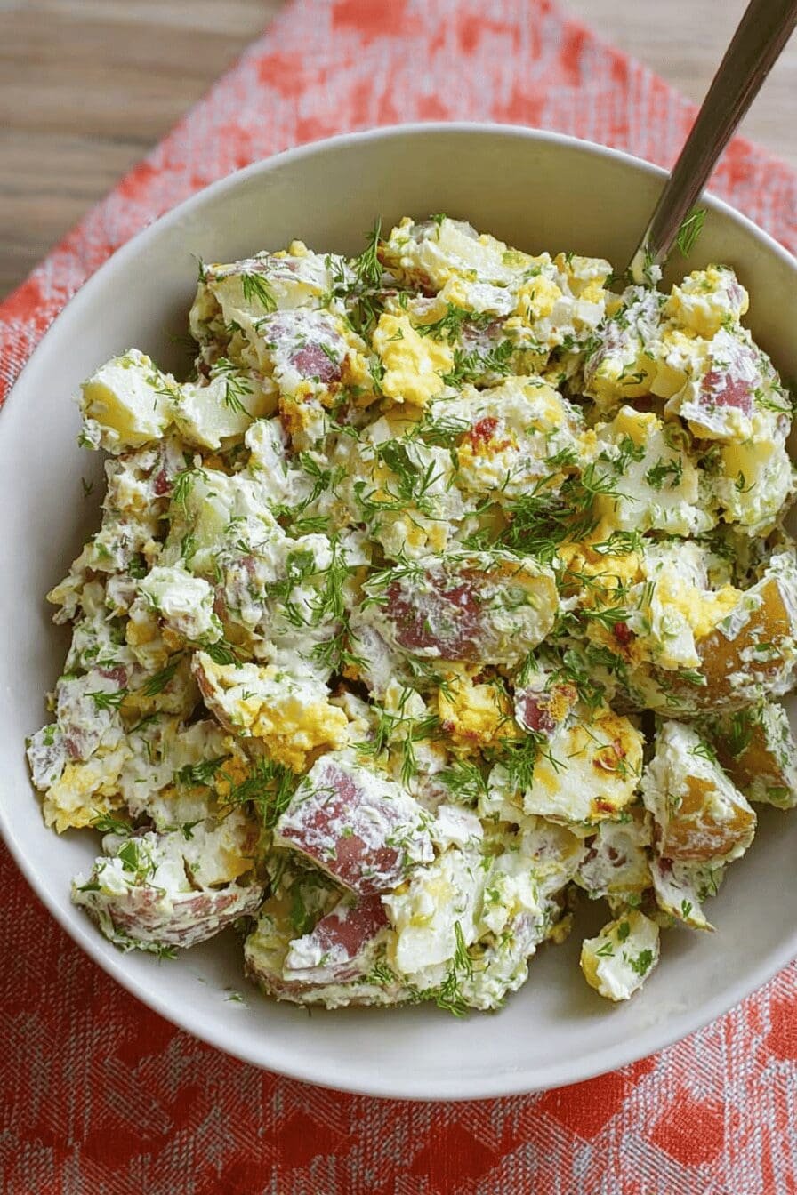Smashed Potato Salad Recipes With Fresh Herbs And Creamy Dressing 6 Smashed Potato Salad