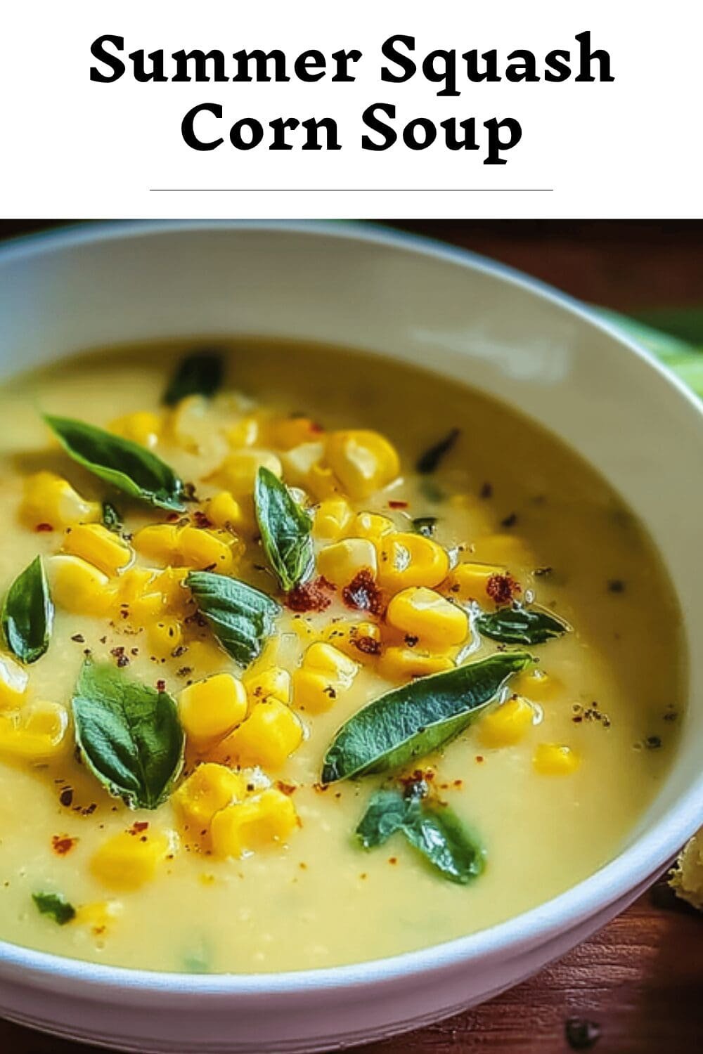 Summer Squash Corn Soup