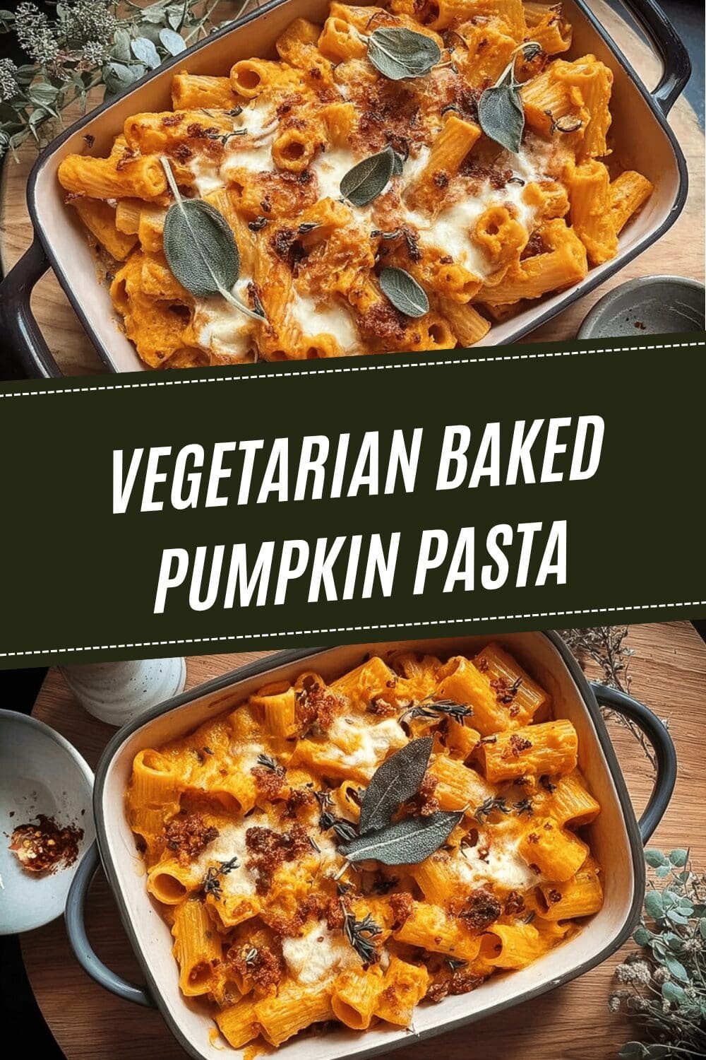 Pumpkin Pasta Bake Recipe With Creamy Sauce And Melted Cheese 6 Vegetarian Baked Pumpkin Pasta