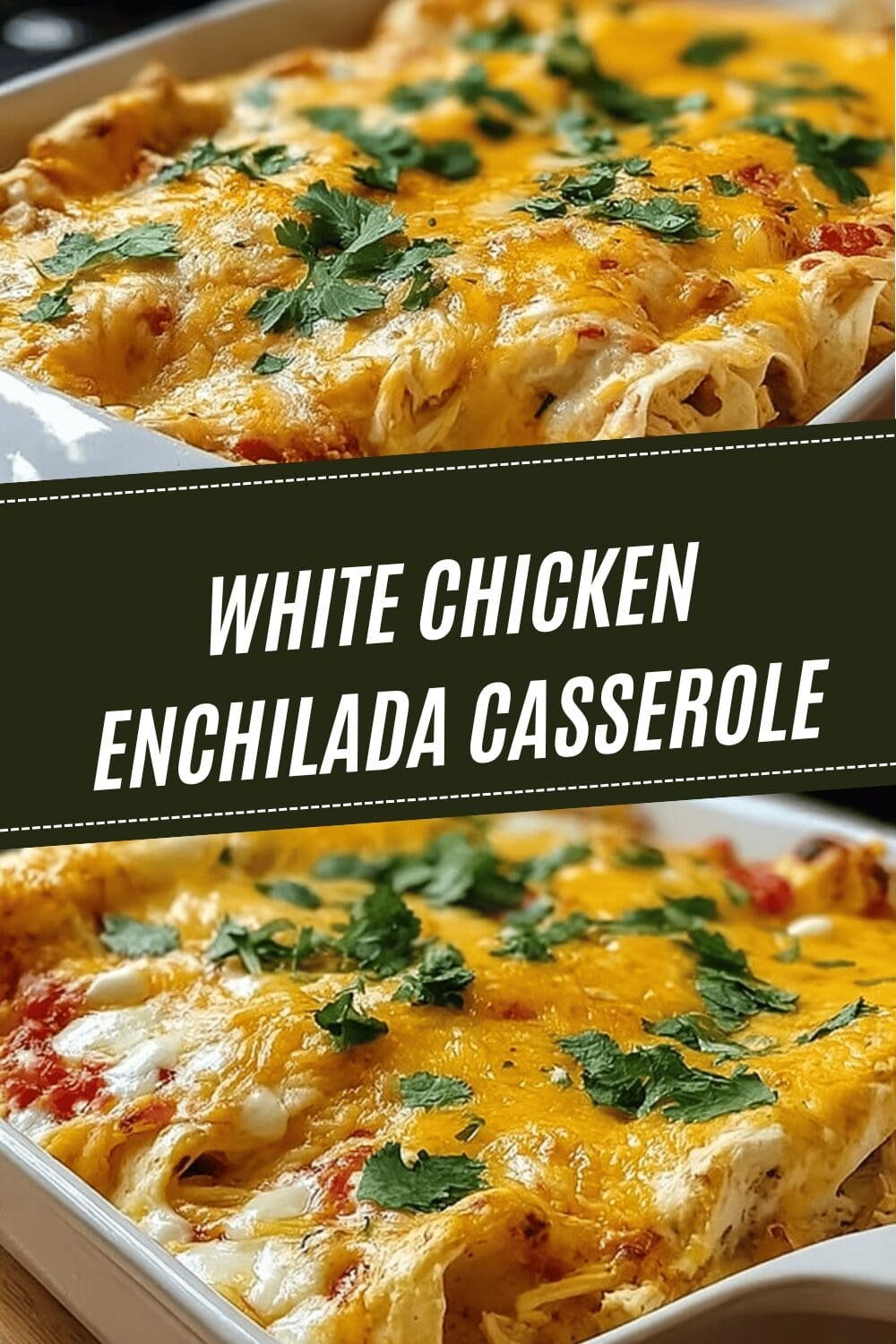 White Chicken Enchilada Casserole