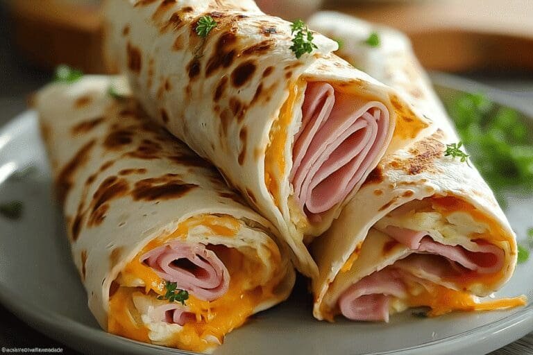 Air Fryer Hot Chicken Ham Cheese Wraps 20.Png