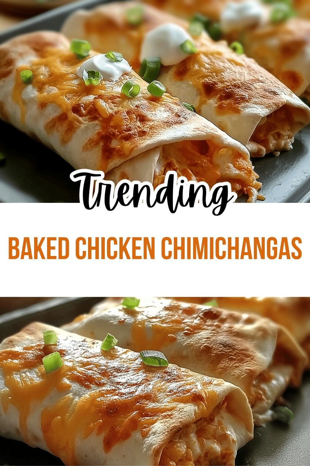 Baked Chicken Chimichangas
