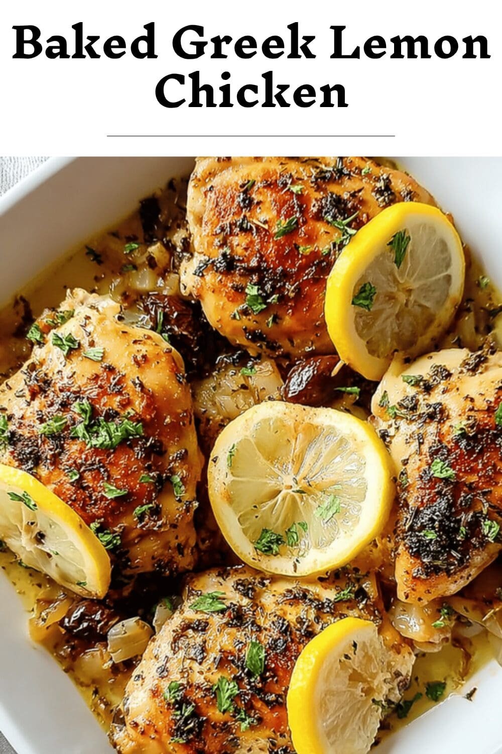 Baked Greek Lemon Chicken