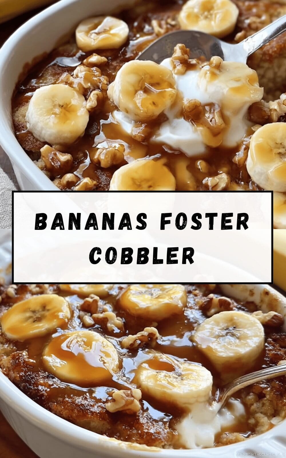 Bananas Foster Cobbler
