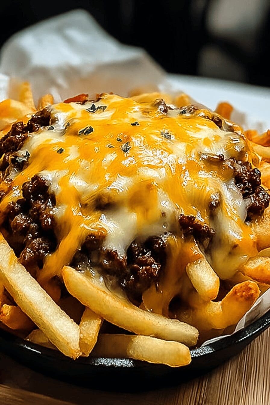 Cheeseburger French Fry Bake