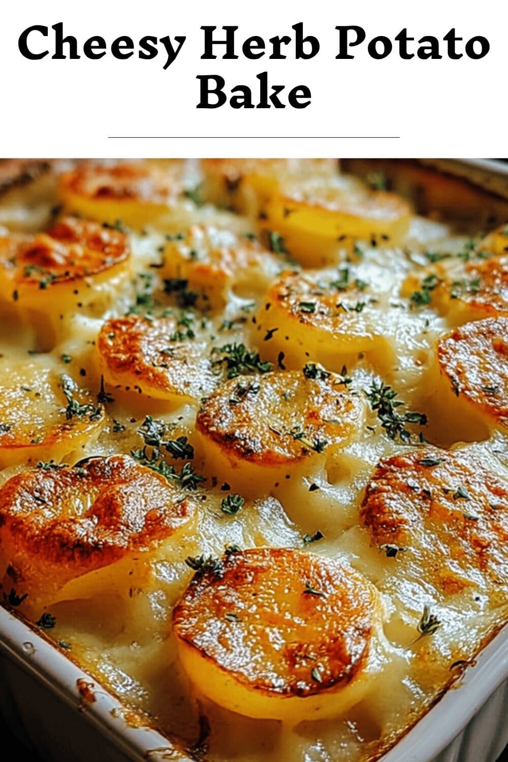 Cheese And Herb Potato Gratin With Creamy Layers And Crispy Tops 7 Cheesy Herb Potato Bake