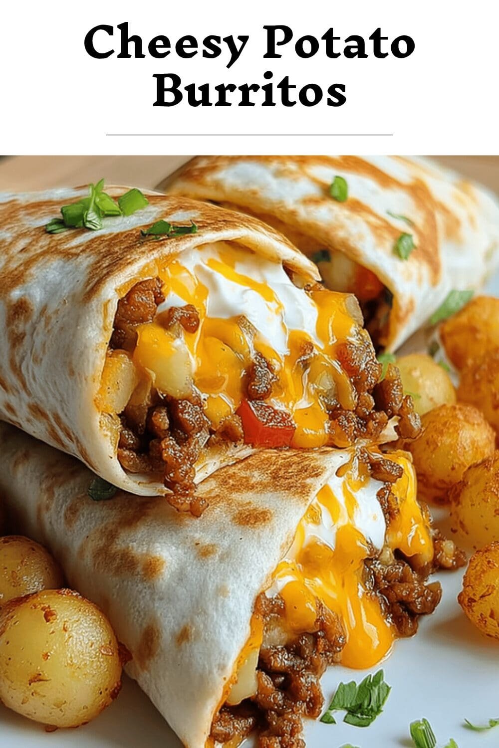 Cheesy Potato Burritos