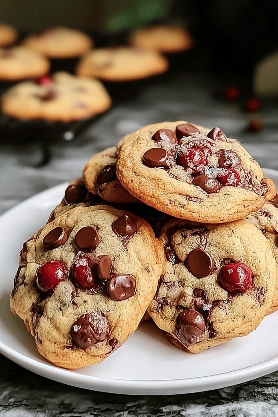 Triple Chocolate Cherry Cookies Recipe With Rich Fudge And Juicy Cherries 6 Cherry Chocolate Cookies