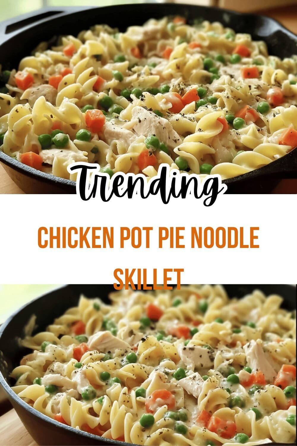 Chicken Pot Pie Noodle Skillet