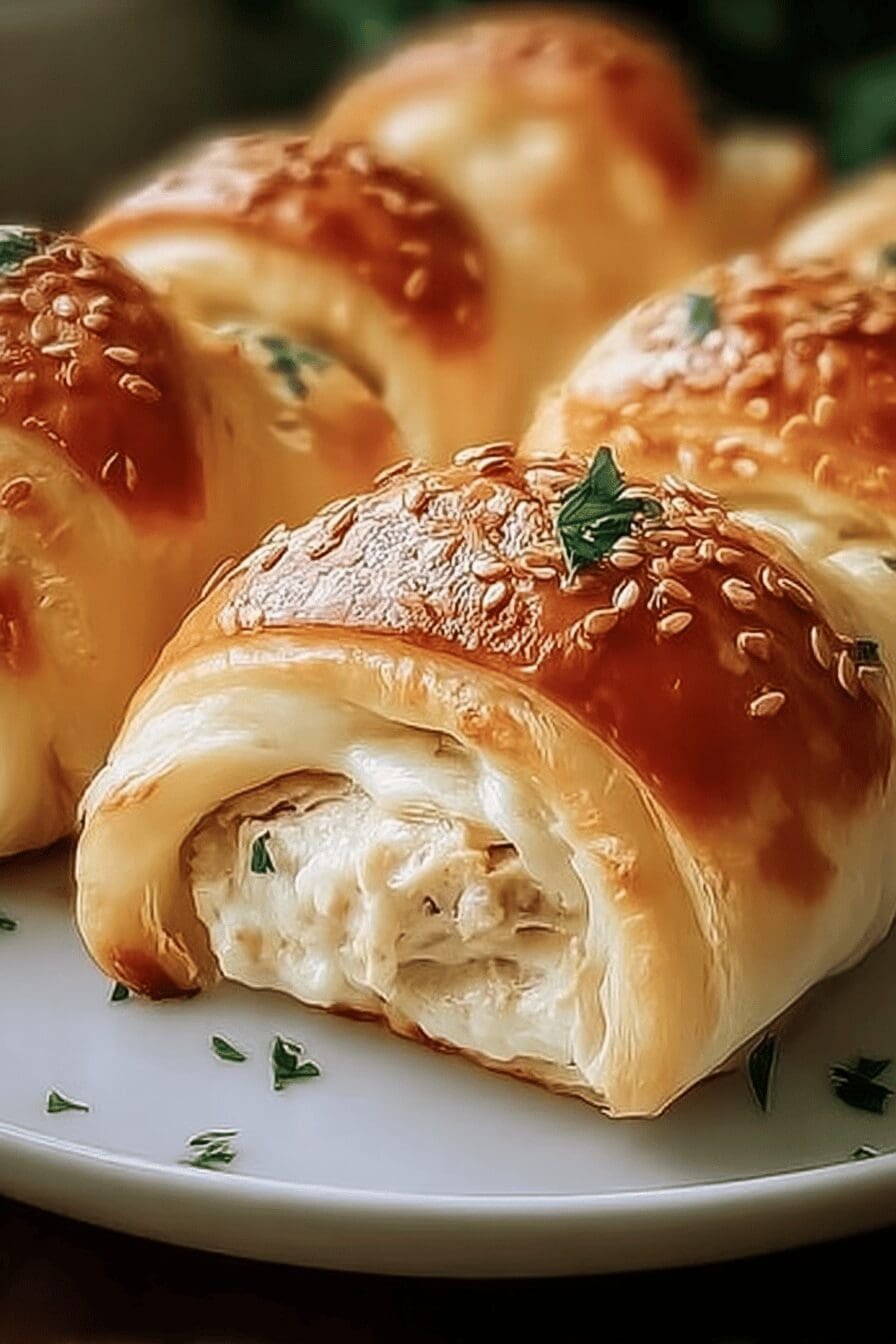 Chicken Stuffed Crescent Rolls