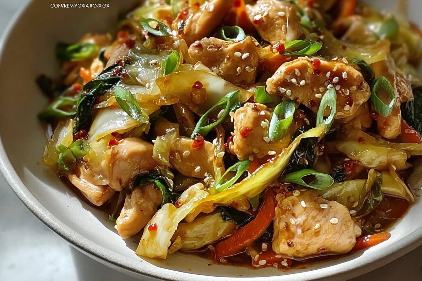 Chicken Cabbage Stir Fry Recipe With Quick And Healthy Ingredients 6 Chinese Chicken Cabbage Stir Fry