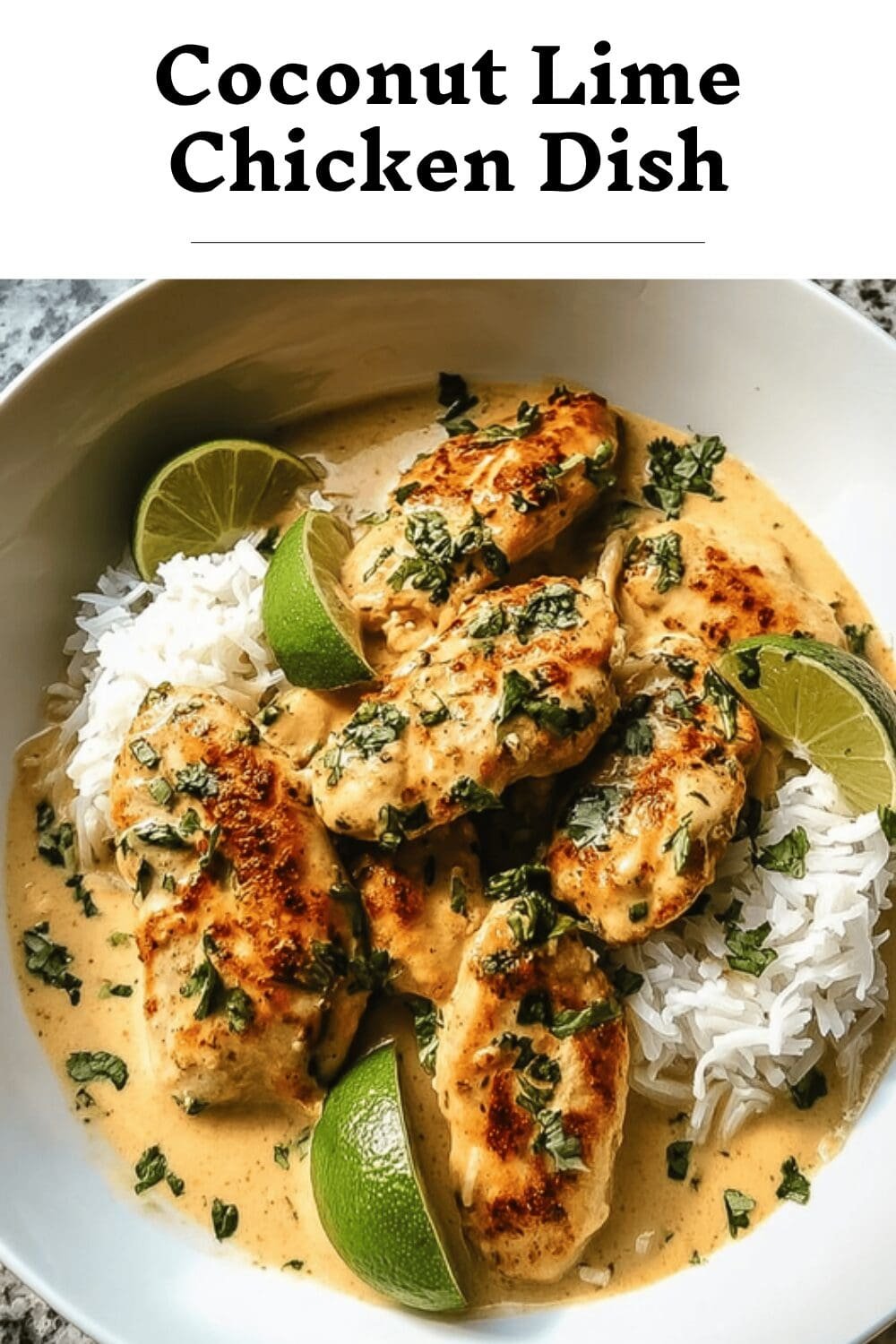 Coconut Lime Chicken Dish
