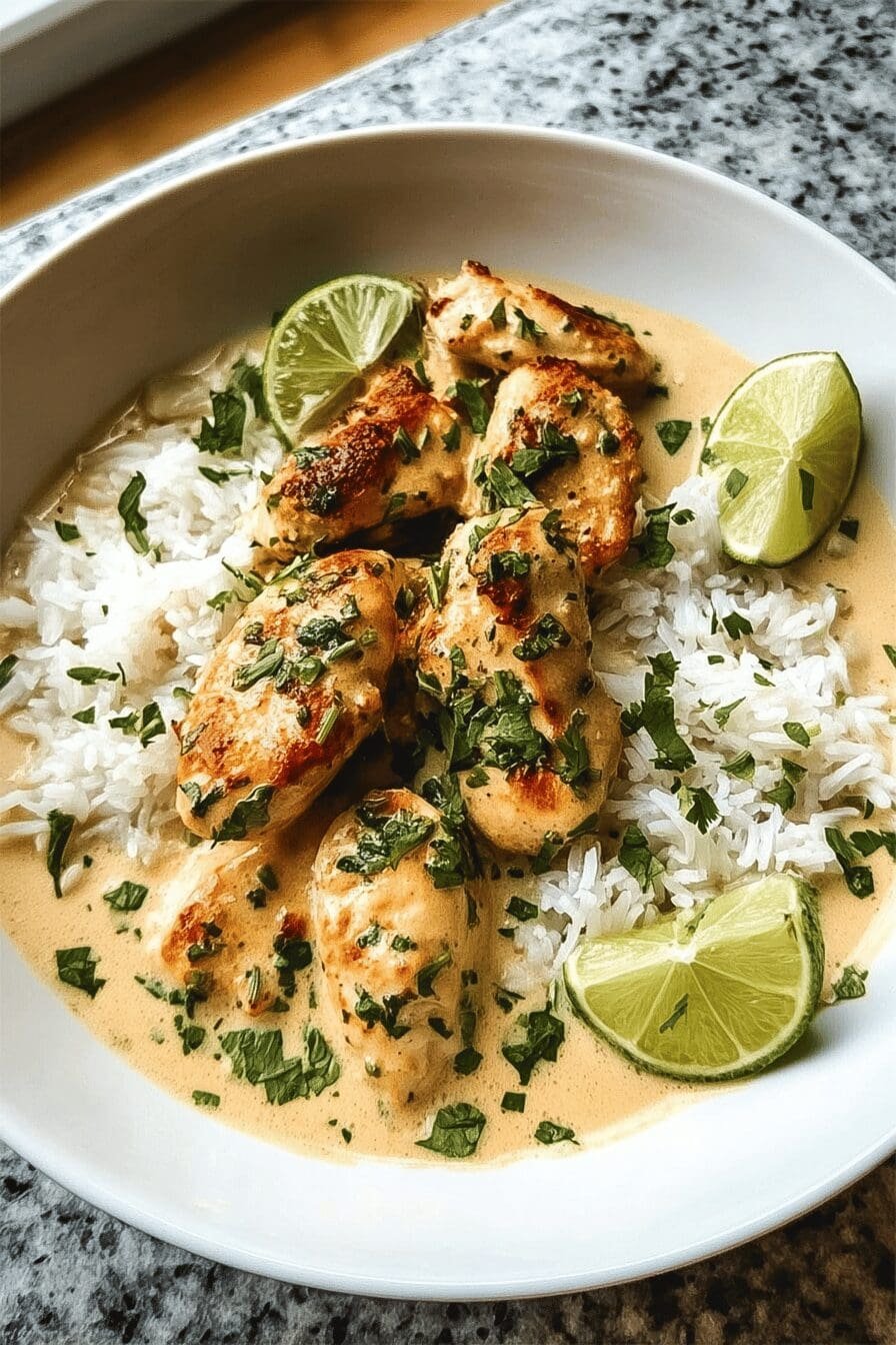 Coconut Lime Chicken Dish