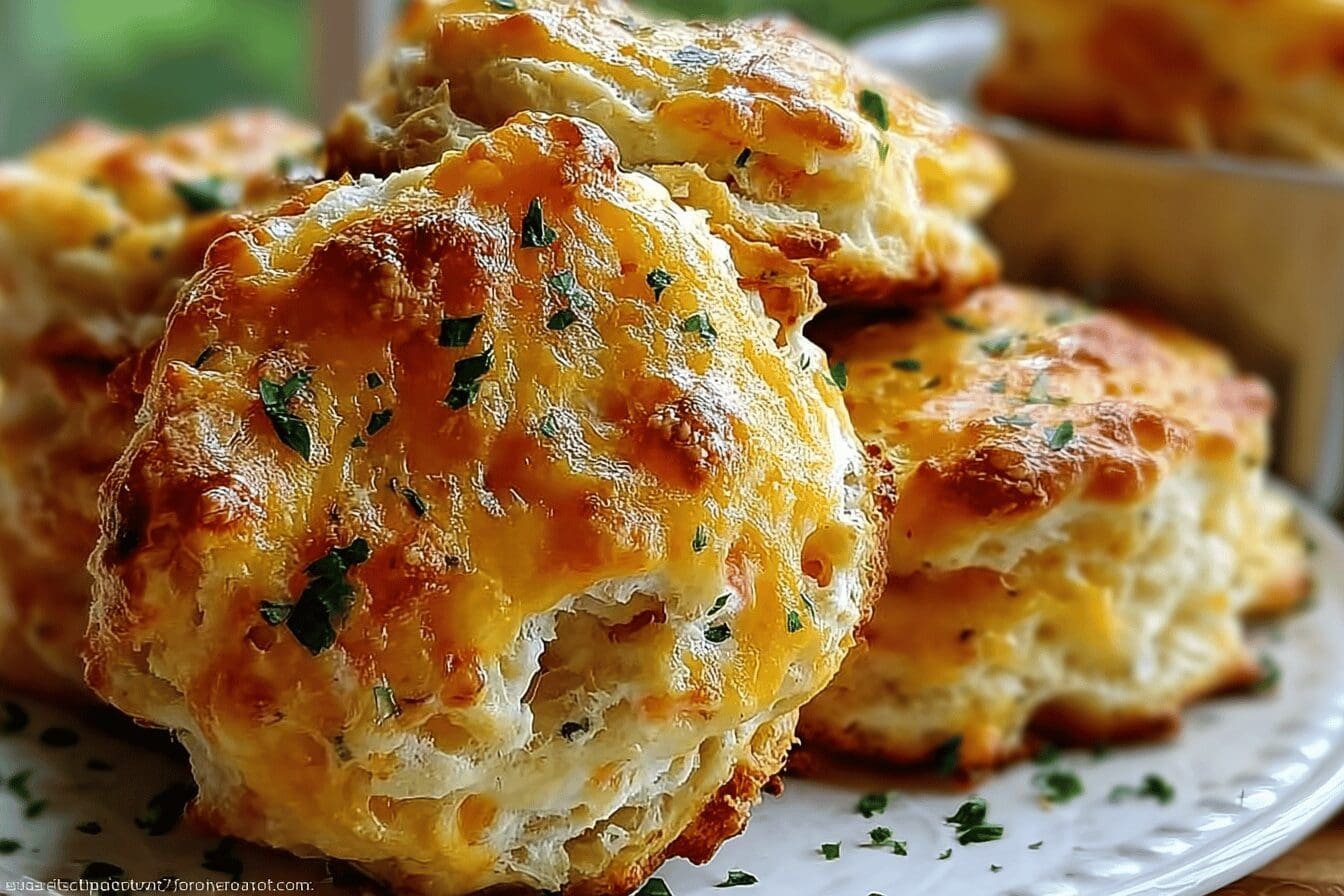 Crab Stuffed Cheddar Bay Biscuits