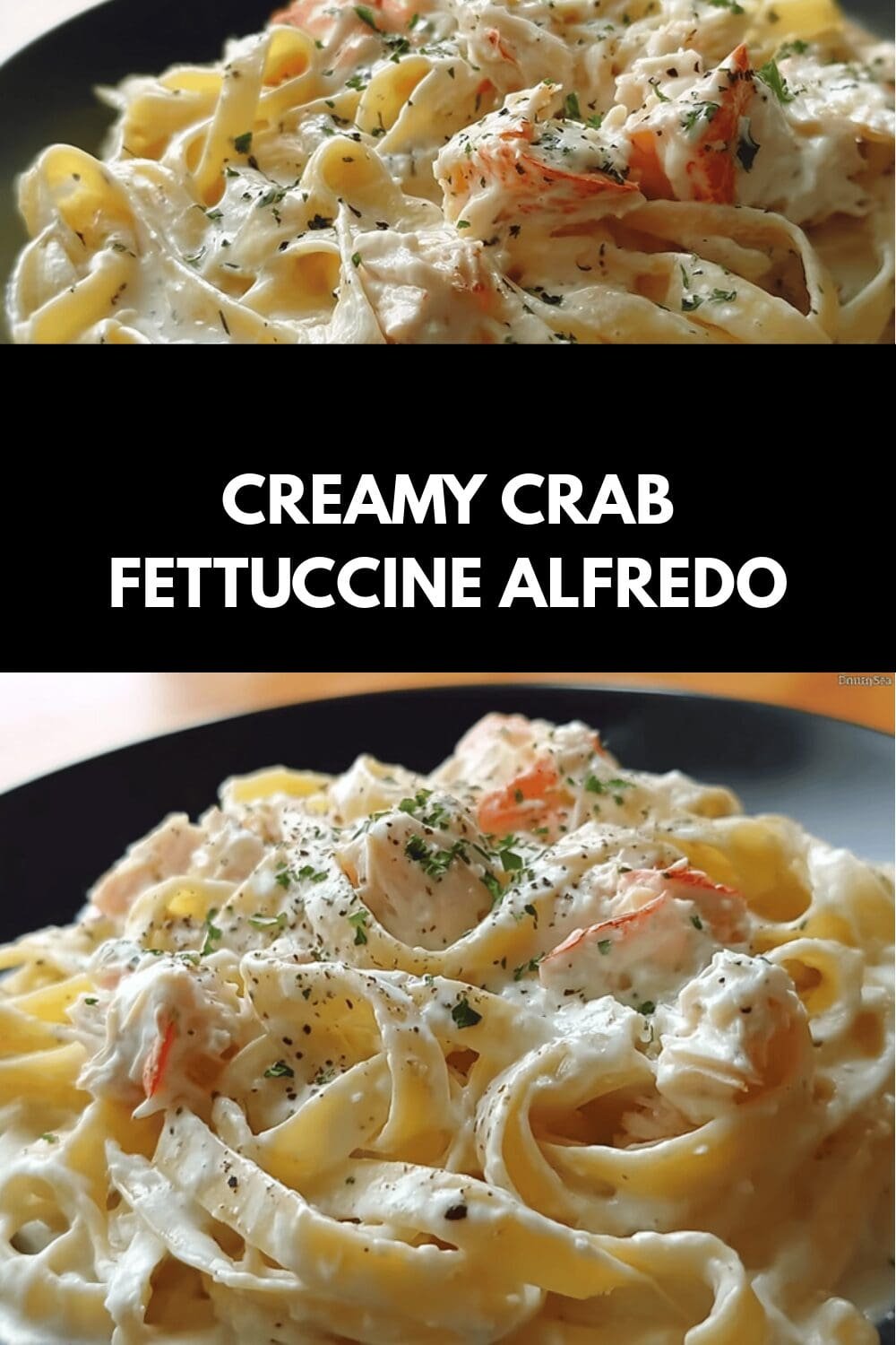 Creamy Crab Fettuccine Alfredo