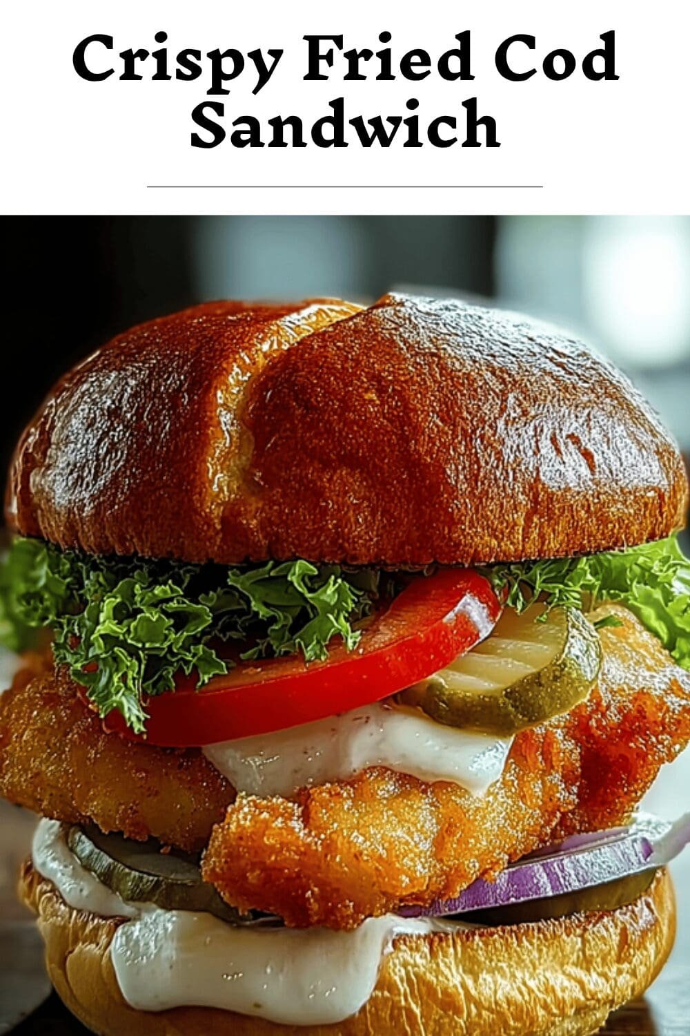 Crispy Fried Cod Sandwich