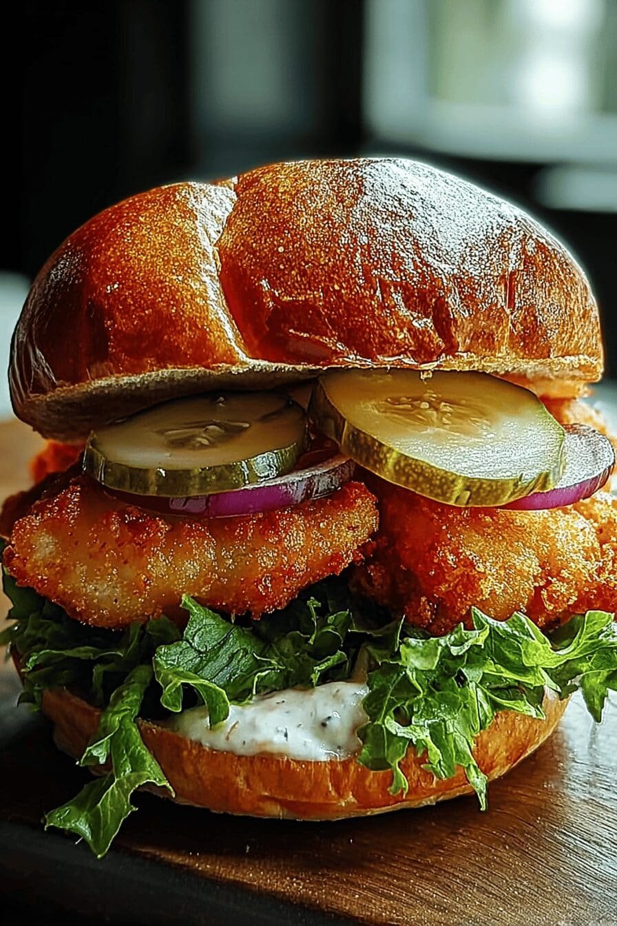 Crispy Fried Cod Sandwich