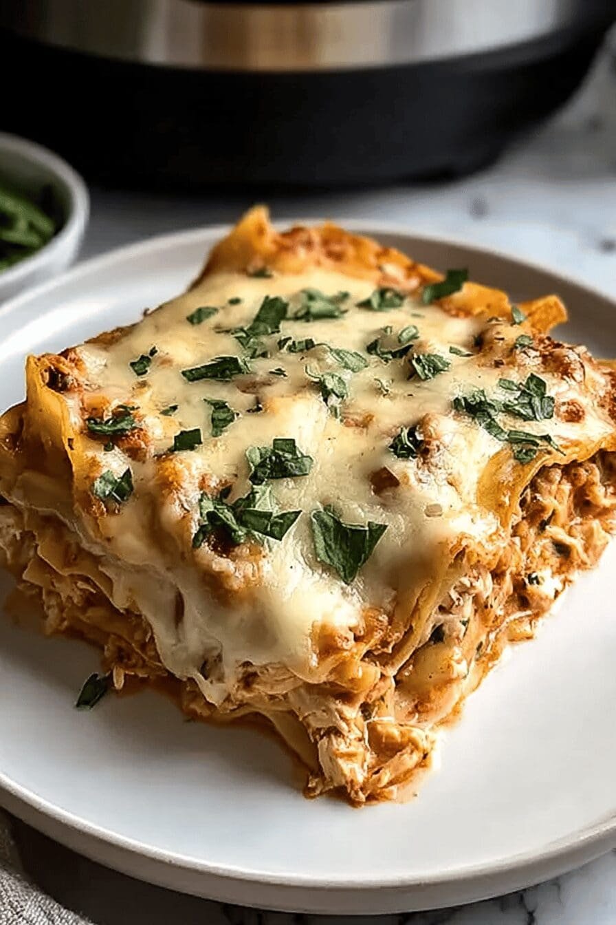 Crockpot White Chicken Lasagna Recipe For Easy Slow Cooker Meals 6 Crockpot Chicken Lasagna