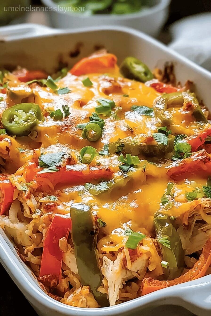Fajita Chicken Casserole
