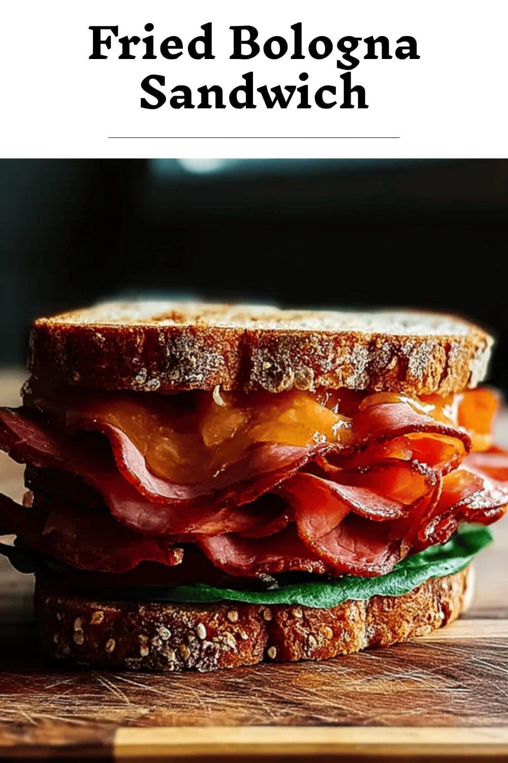 Fried Bologna Sandwich