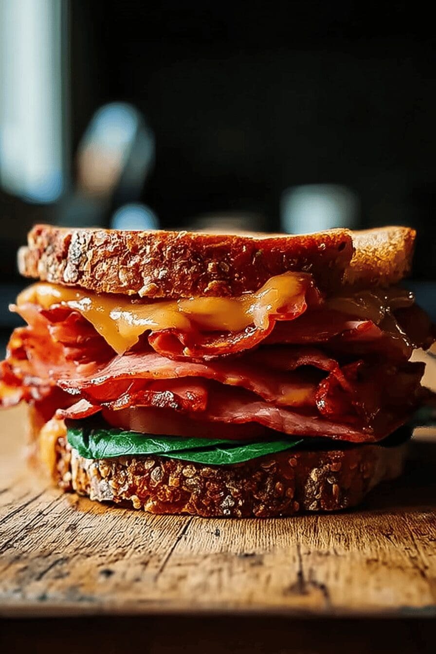 Fried Bologna Sandwich