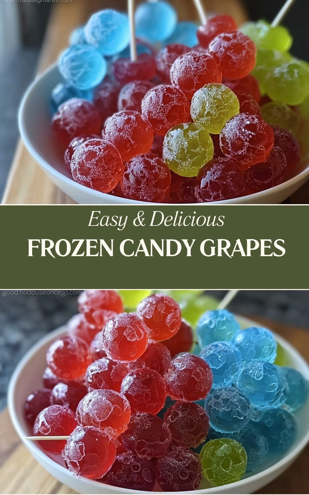 Candy Grapes Recipe With Jello Coating For A Sweet Treat 7 Frozen Candy Grapes