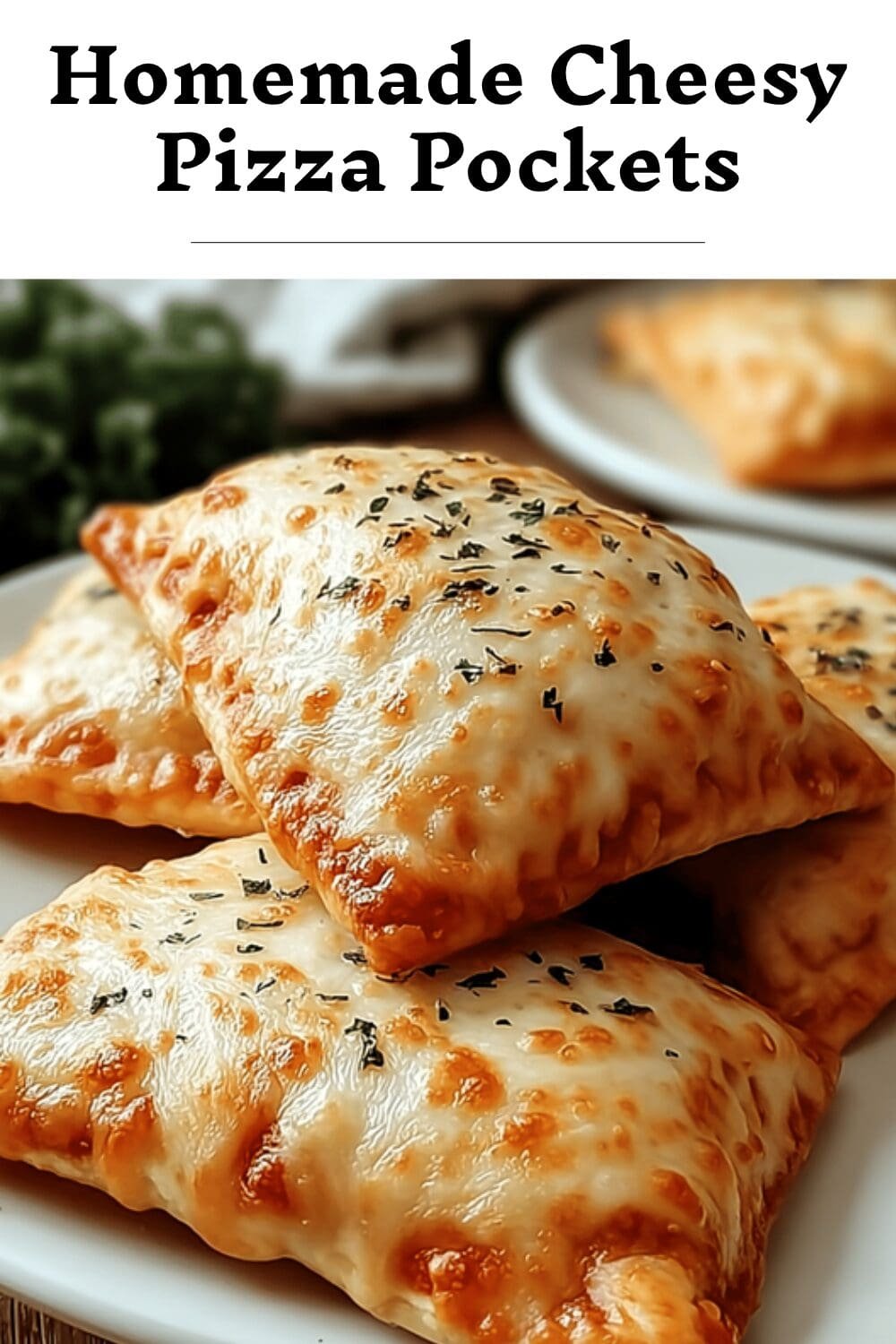 Homemade Cheesy Pizza Pockets