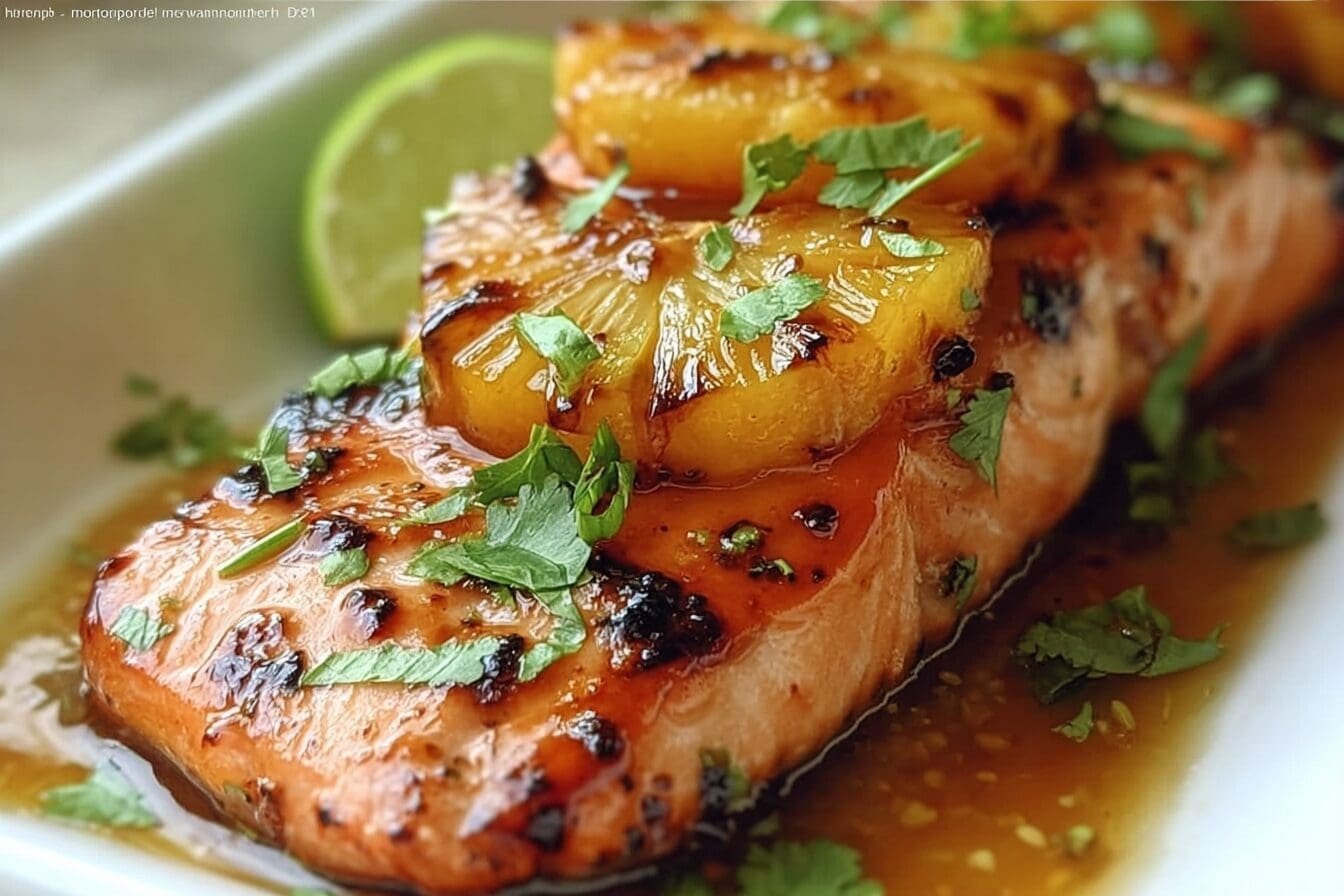 Honey Pineapple Salmon Recipe With Sweet And Tangy Glaze 6 Honey Pineapple Salmon