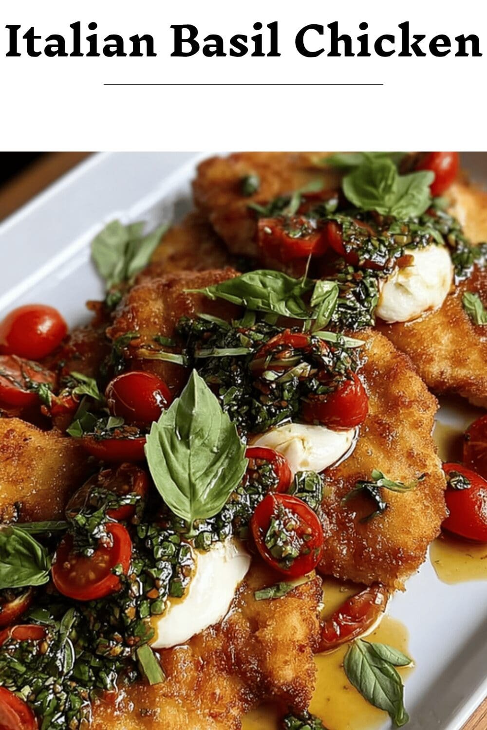 Creamy Basil Chicken Recipe With Garlic And Parmesan Sauce 7 Italian Basil Chicken
