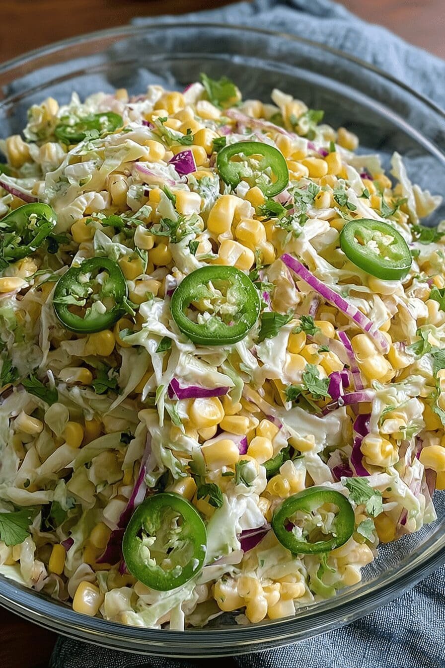 Jalapeno Corn Coleslaw