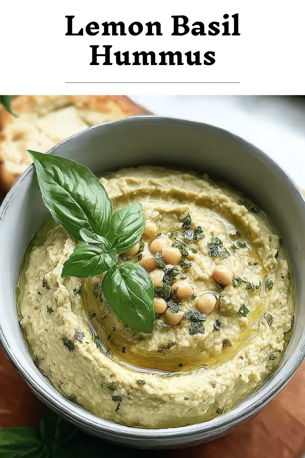 Lemon Basil Hummus