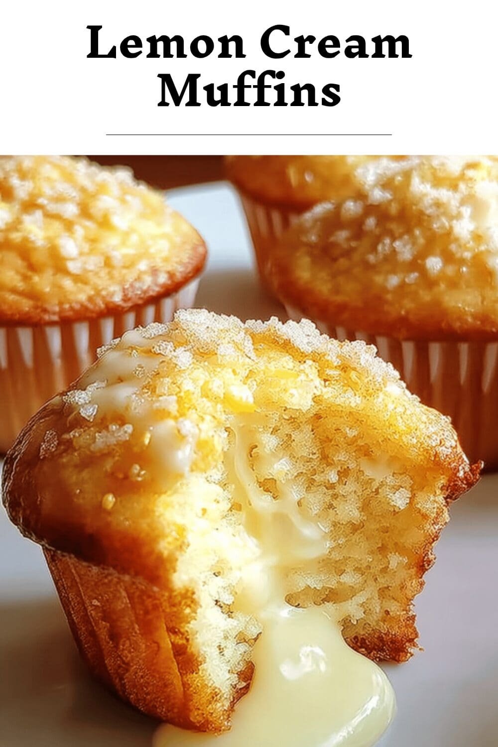 Lemon Cream Cheese Muffins With Crumb Topping Recipe 7 Lemon Cream Muffins