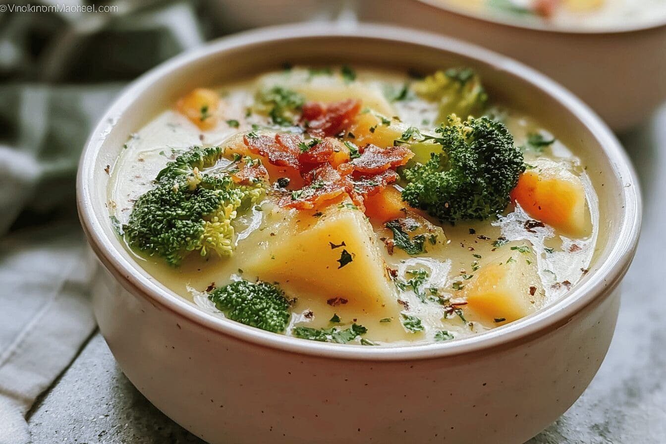 Loaded Broccoli Potato Soup